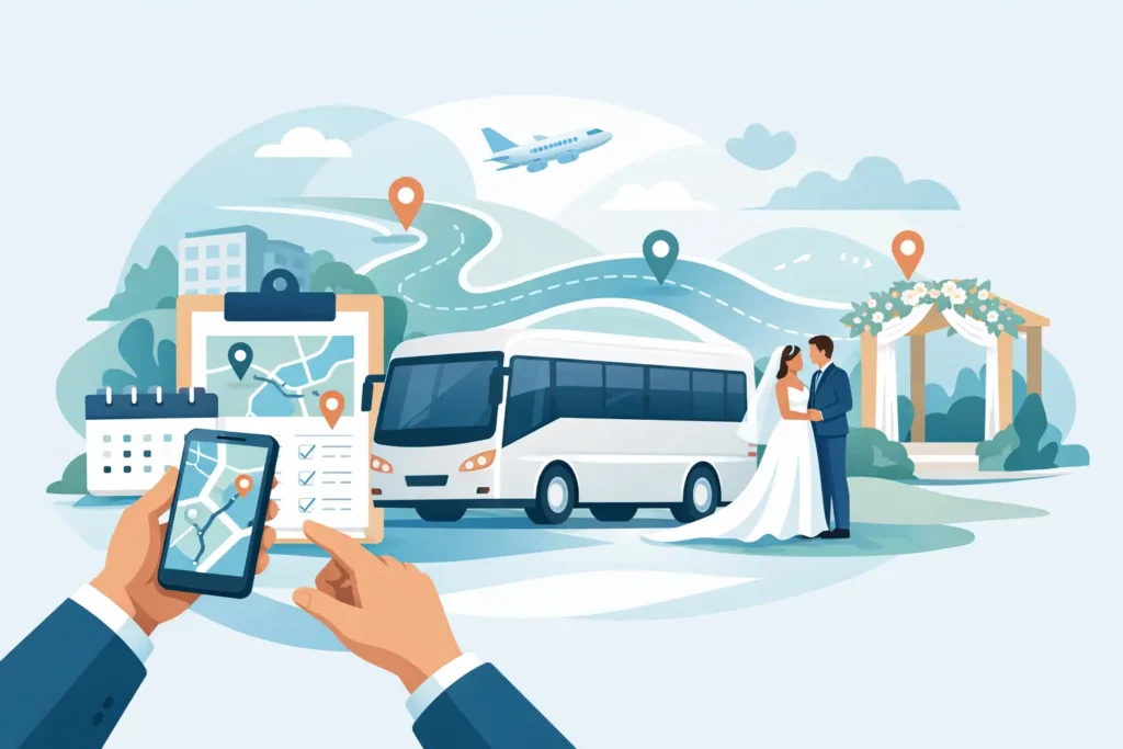 How to Coordinate Wedding Shuttles Without Stress