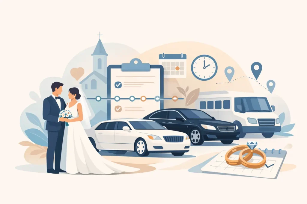 How to Plan Wedding Transportation Timeline