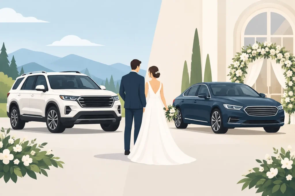 SUV Versus Sedan for Weddings: Which Fits?